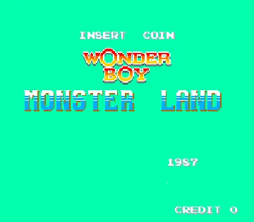 Wonder Boy in Monster Land screen shot title